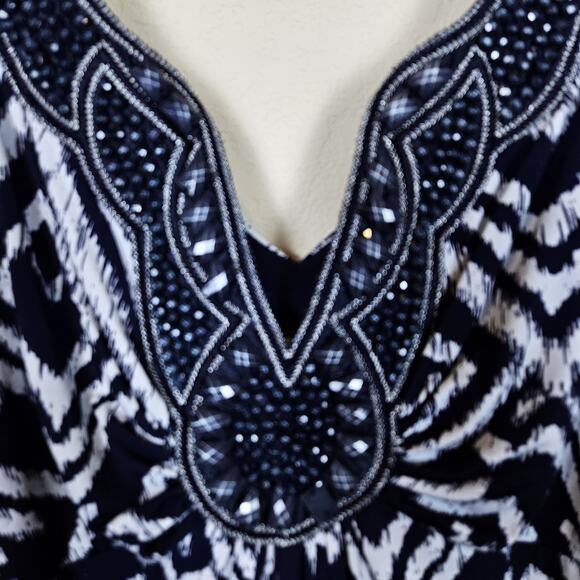 dressbarn Monochrome Geometric Maxi Dress - Picture 6 of 14